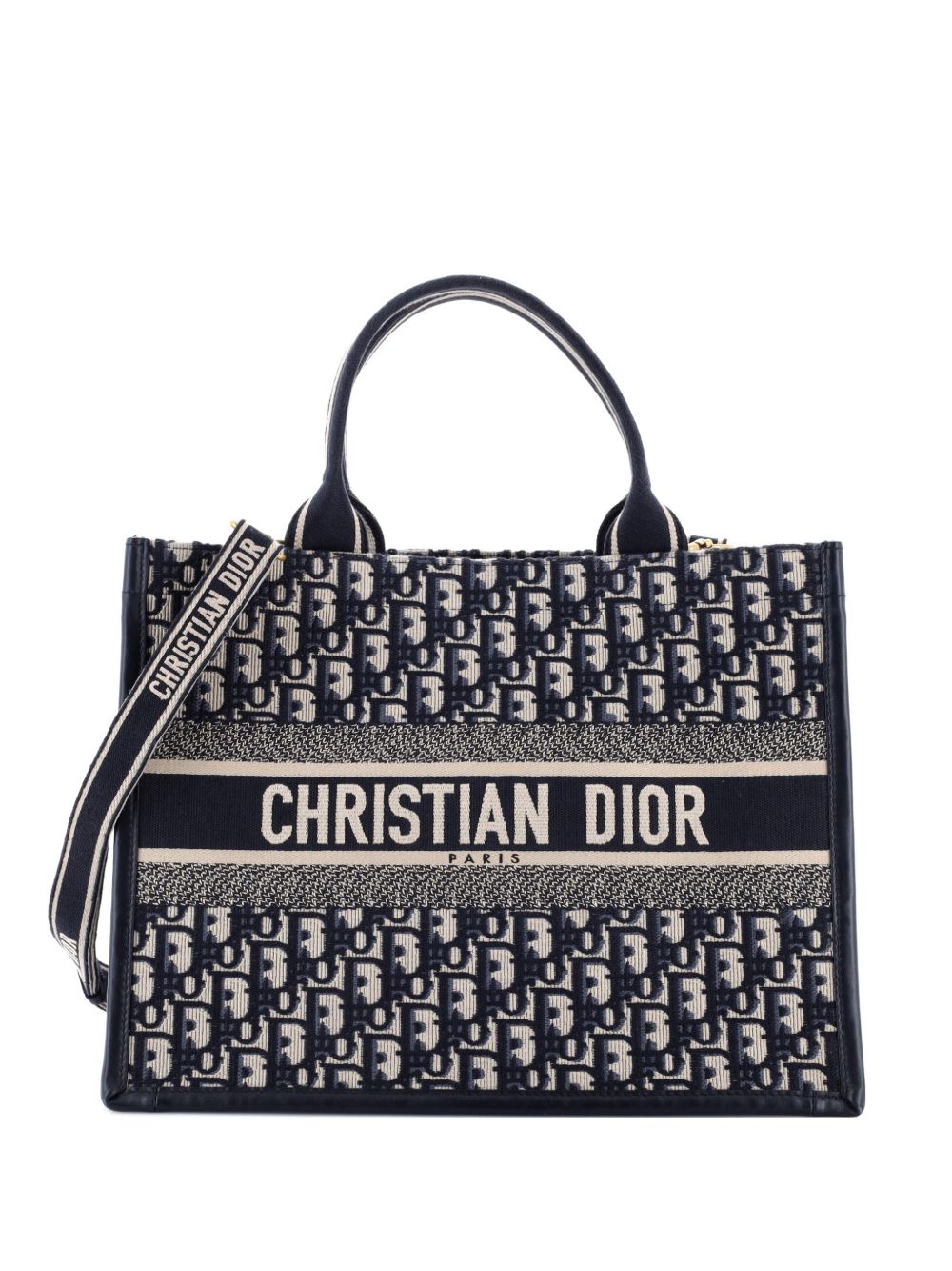 Book with Strap Oblique Canvas Medium tote bag