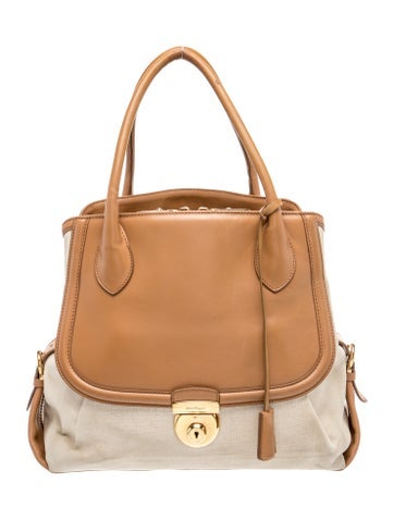Salvatore Ferragamo Leather Top Handle Bag