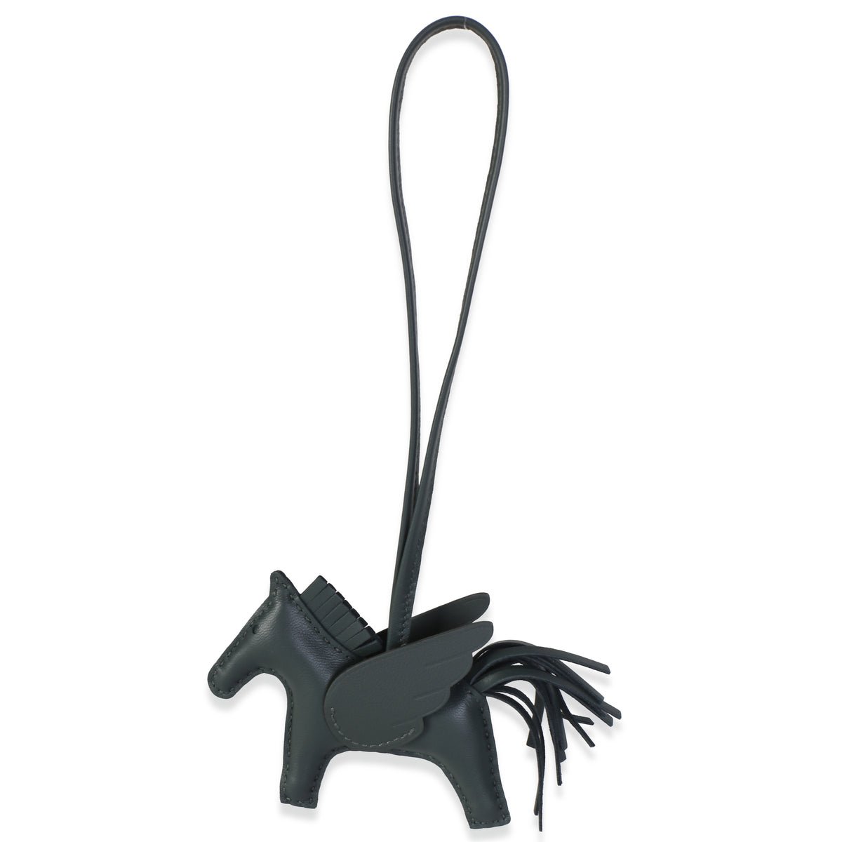 Vert Mangrove Milo Lambskin Rodeo Bag Charm PM