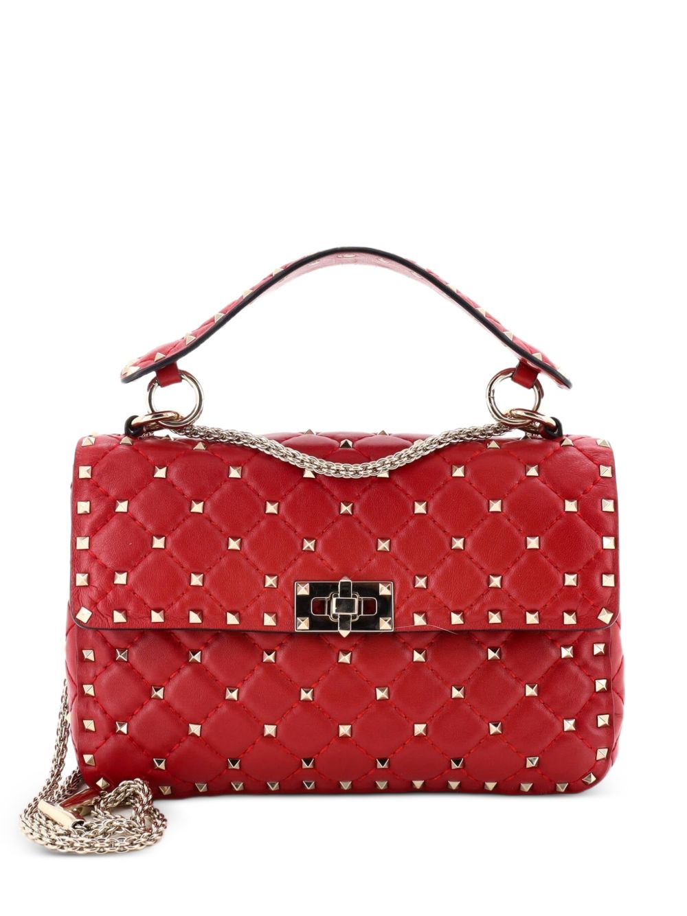 Rockstud Spike Flap Bag Quilted Leather Medium crossbody bag