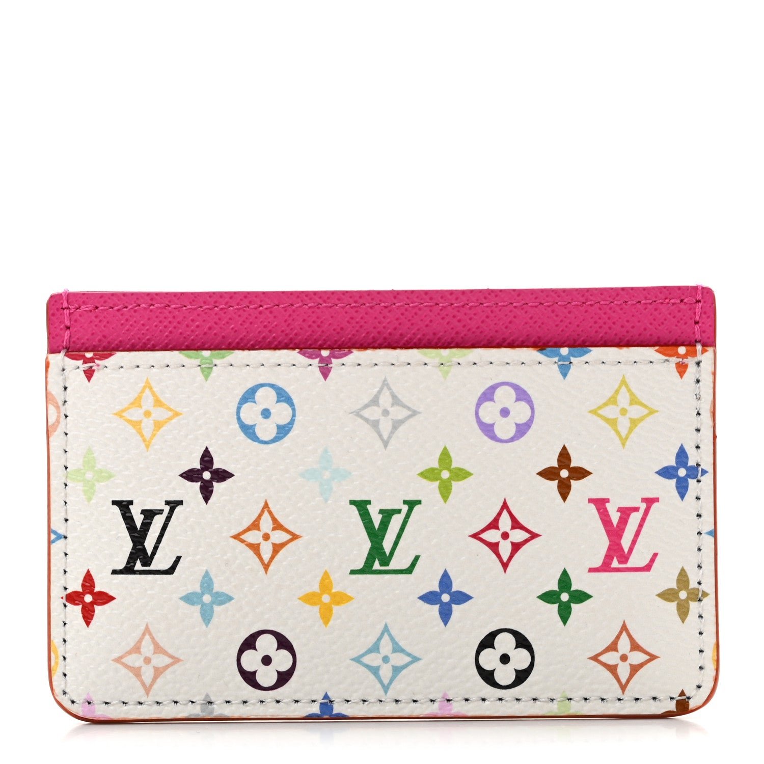 Louis Vuitton LV X TM Monogram Multicolor Card Holder Kawaii Pink
