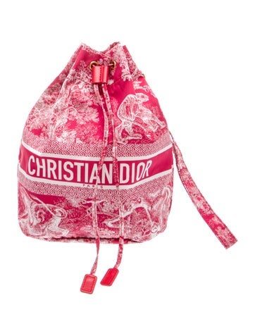 Nylon Toile de Jouy Travel Pouch