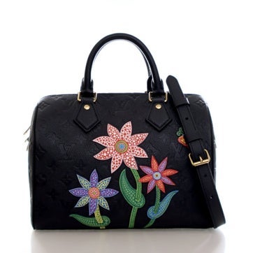 Louis Vuitton Empreinte Leather x Yayoi Kusama Speedy Bandouliere 25