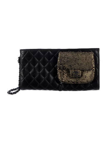 Mineral Nights Pocket Quilted Clutch