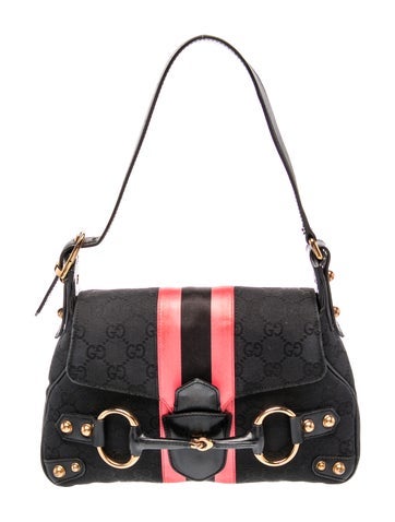 GG Canvas Horsebit Chain