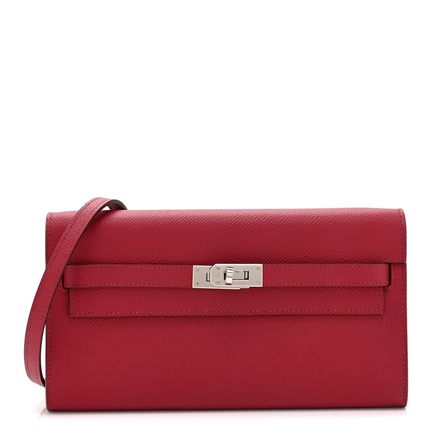 Hermes Epsom Kelly Wallet To Go Rubis