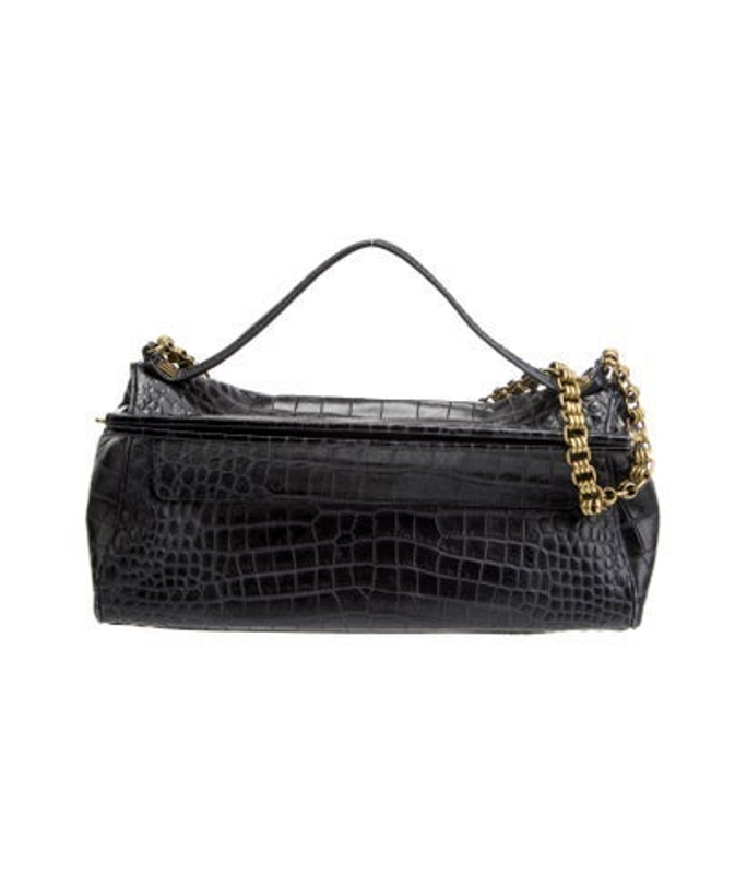 Tory Burch Burch Embossed Leather Top Handle Bag Vintage