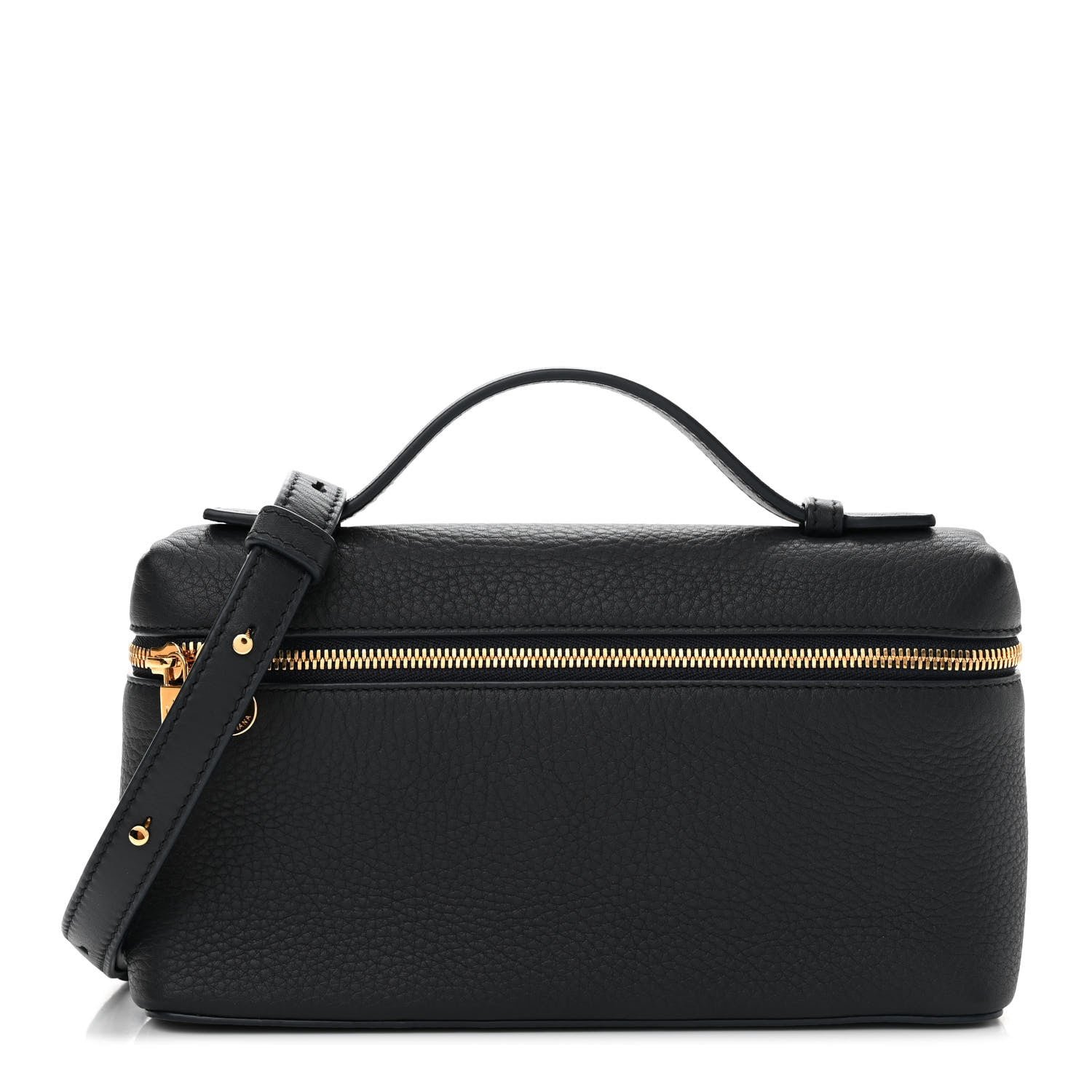 Loro Piana Grained Calfskin L19 Extra Pocket Pouch Navy Blue