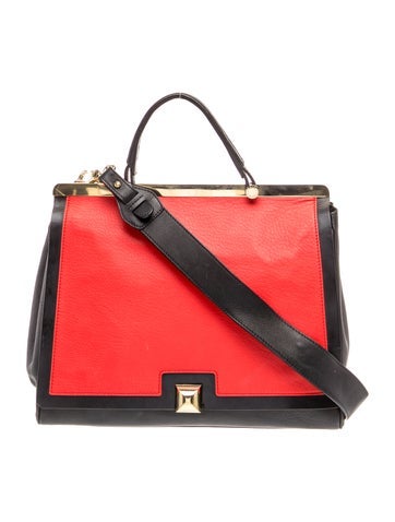 Leather Top Handle Bag