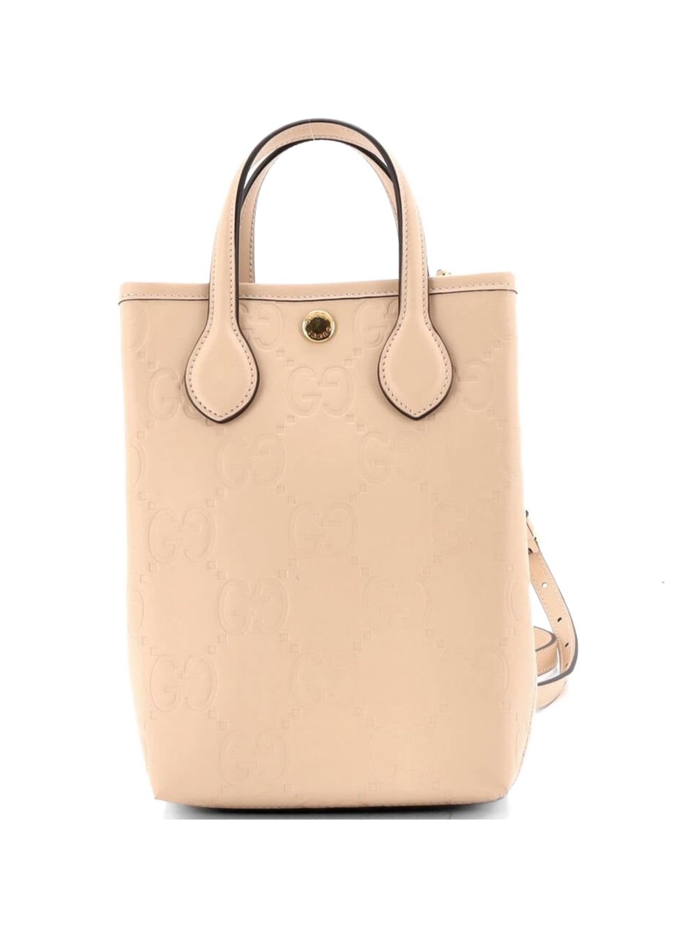 Vertical GG Embossed Leather Mini tote bag