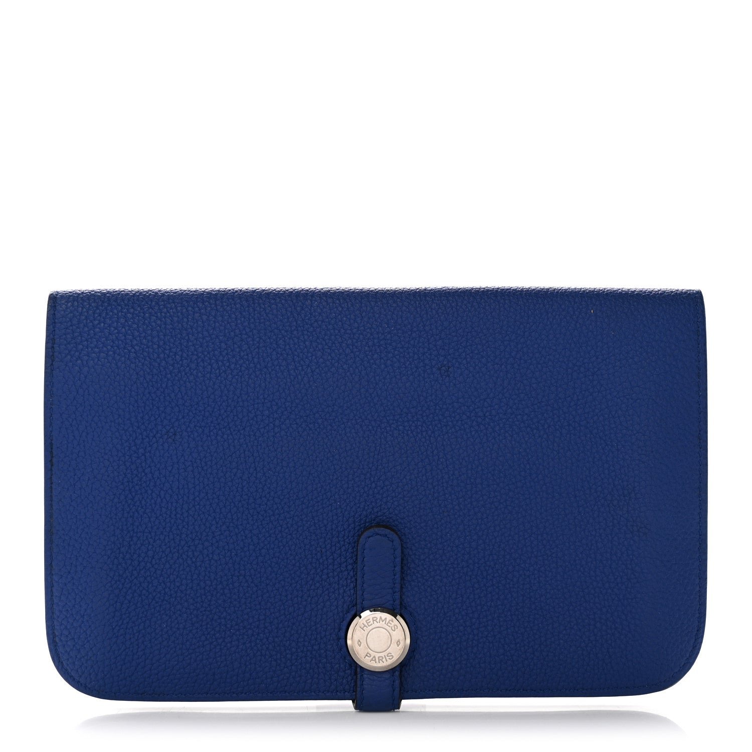 Hermes Hermes Togo Dogon Duo Wallet Bleu Electrique