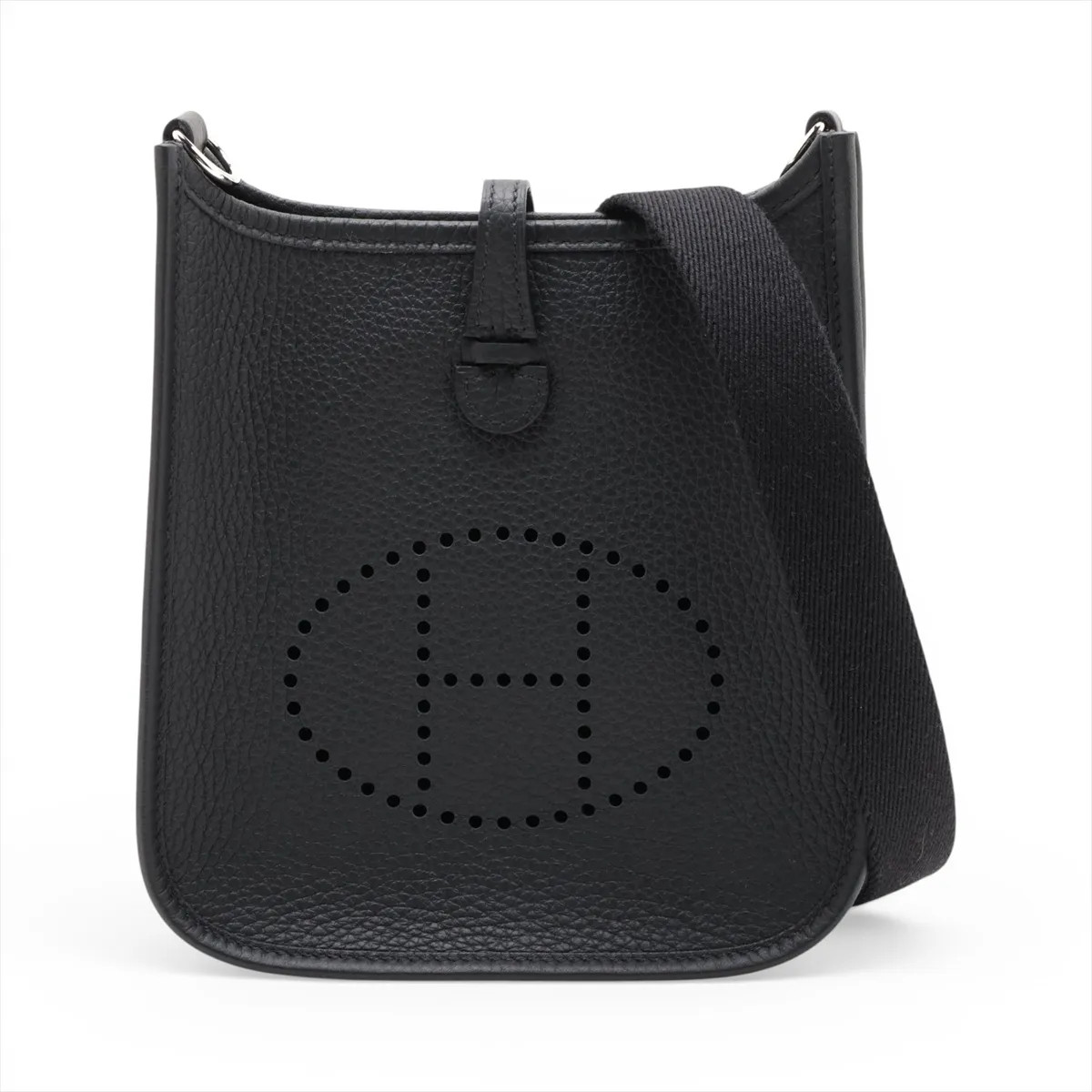 Hermès evelyn 16 TPM Amazon Taurillon Clemence Black Silver Metal Fittings