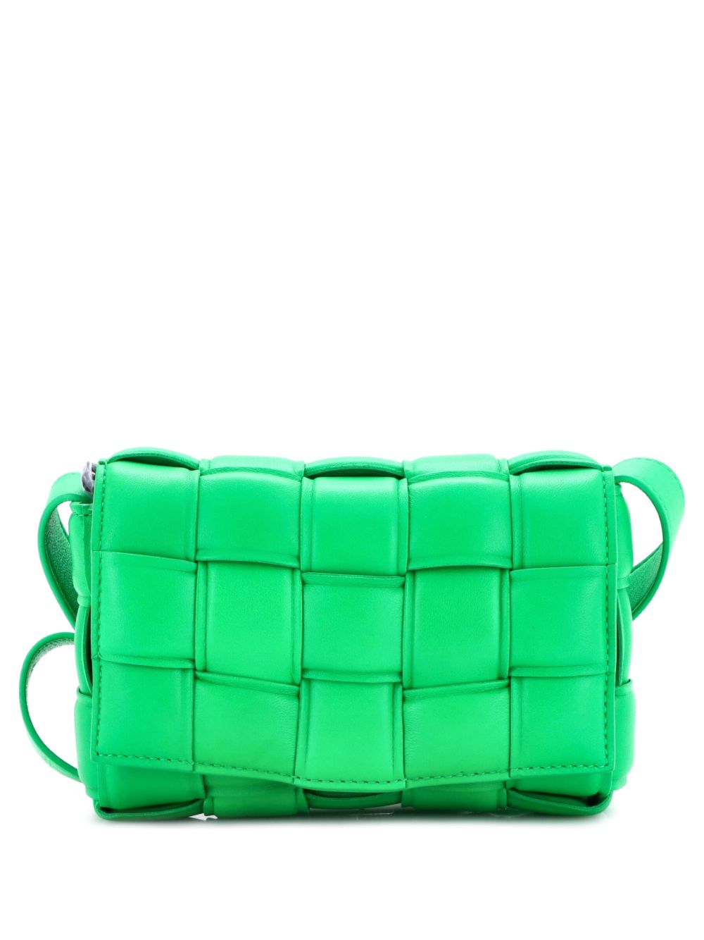 Cassette Padded Maxi Intrecciato Leather Small crossbody bag