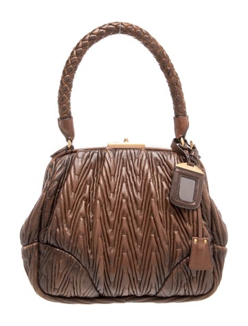 Nappa Leather Top Handle Bag