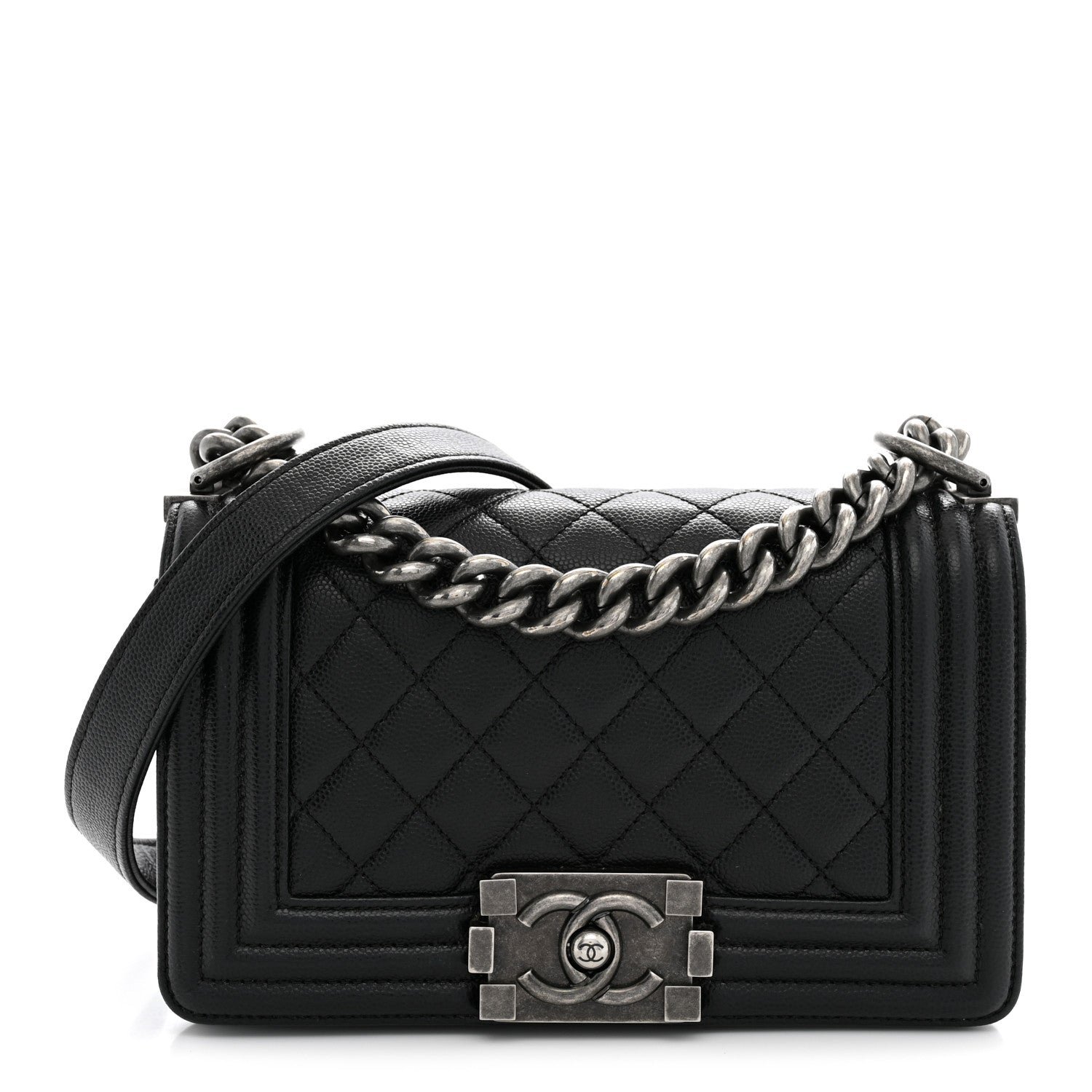 Chanel Caviar Quilted Small Boy Flap Black