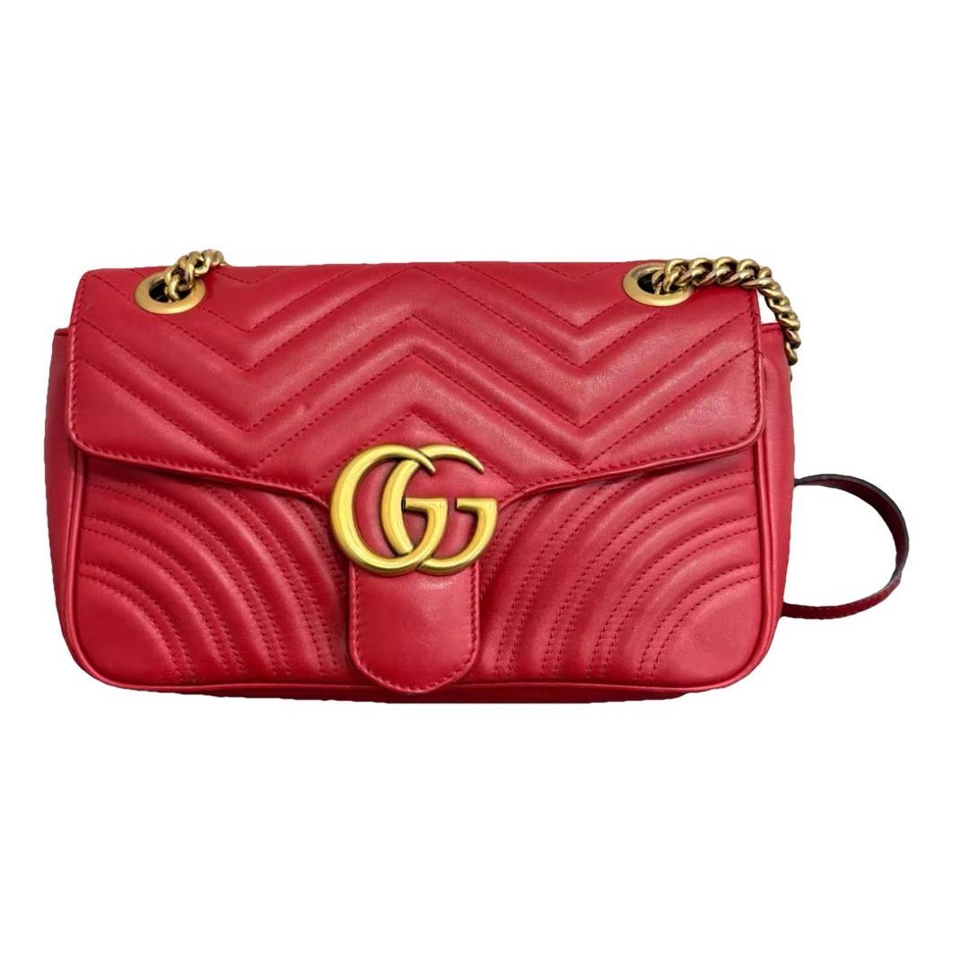 GG Marmont Flap leather crossbody bag