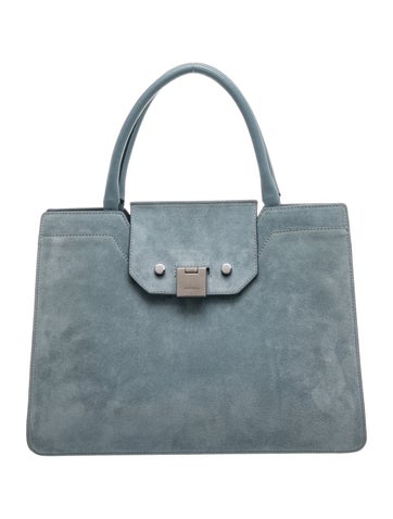 Suede Top Handle Bag