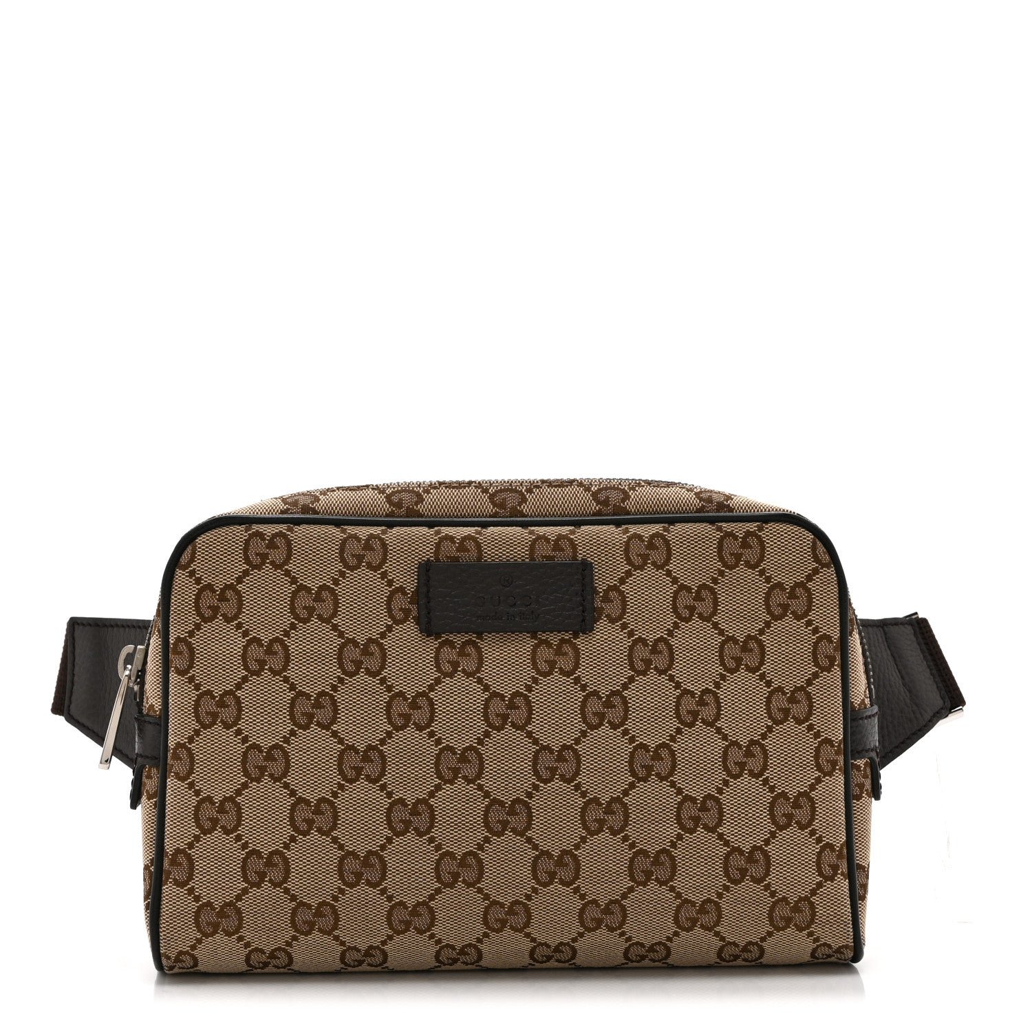 Gucci Monogram Belt Bag Dark Brown