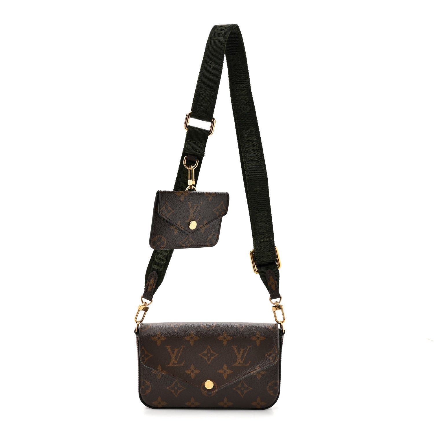 Louis Vuitton Monogram Felicie Strap & Go Kaki