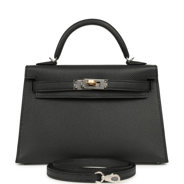 Hermes Kelly Sellier 20 Plomb Epsom Electrum Hardware