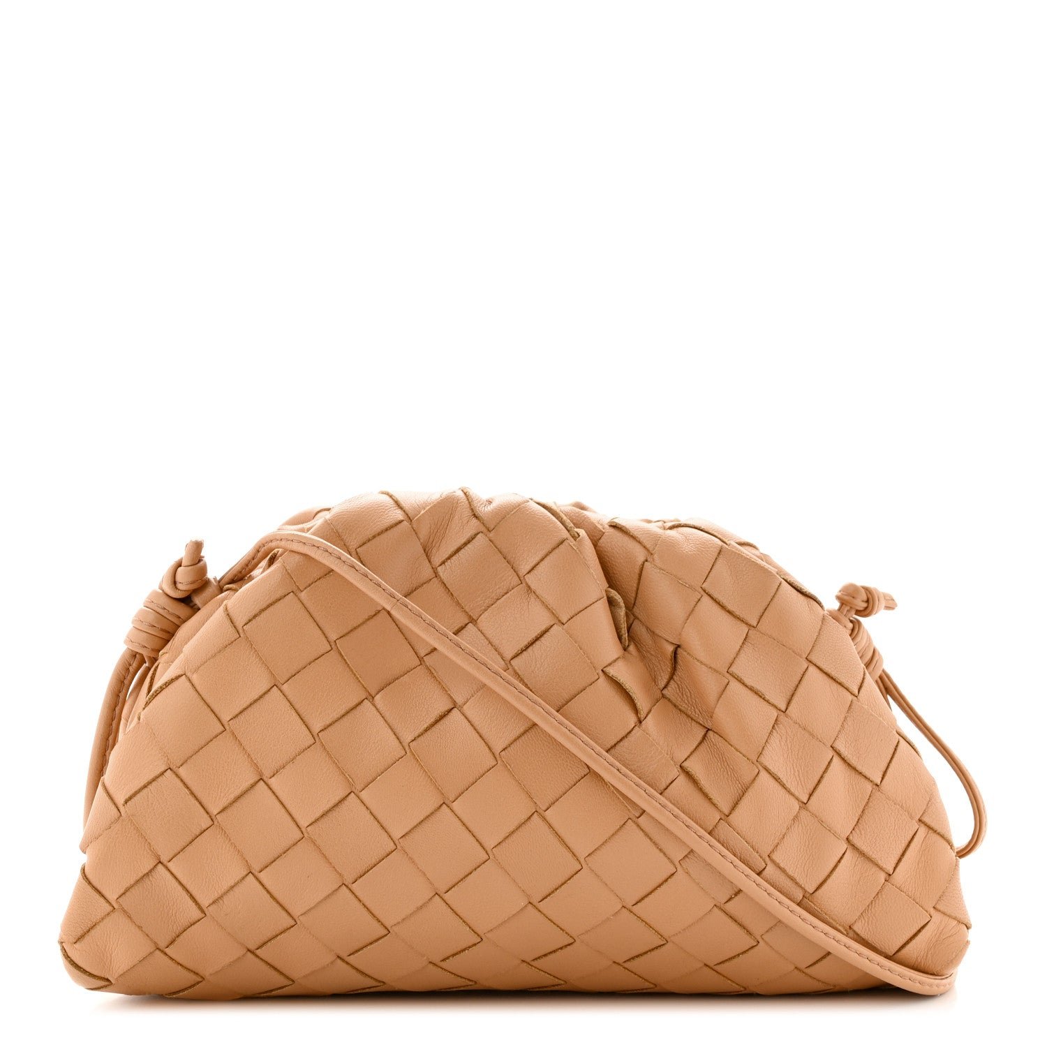Bottega Veneta Nappa Intrecciato The Mini Pouch Almond
