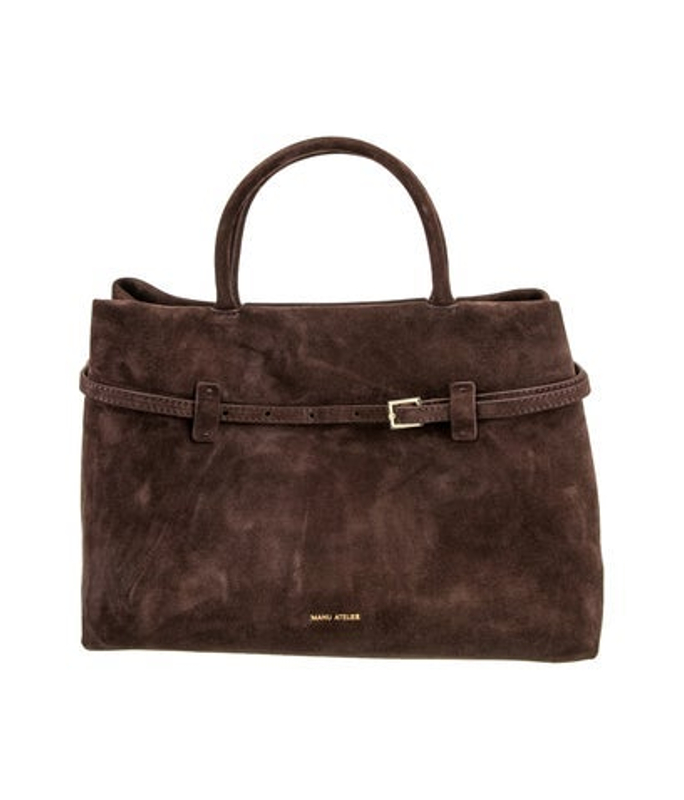 Manu Atelier Atelier Suede Top Handle Bag