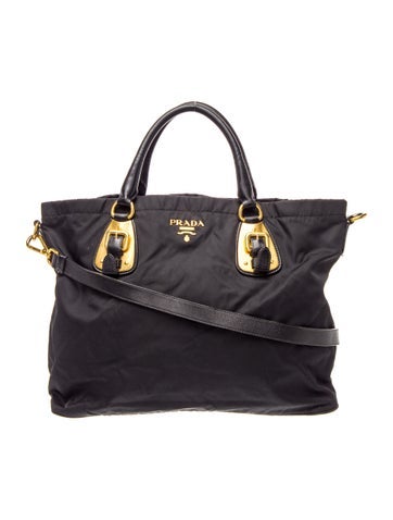 Tessuto Nylon Top Handle Bag