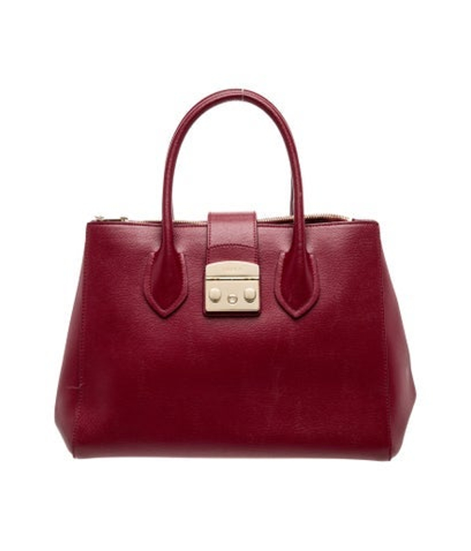 Furla Saffiano Leather Top Handle Bag