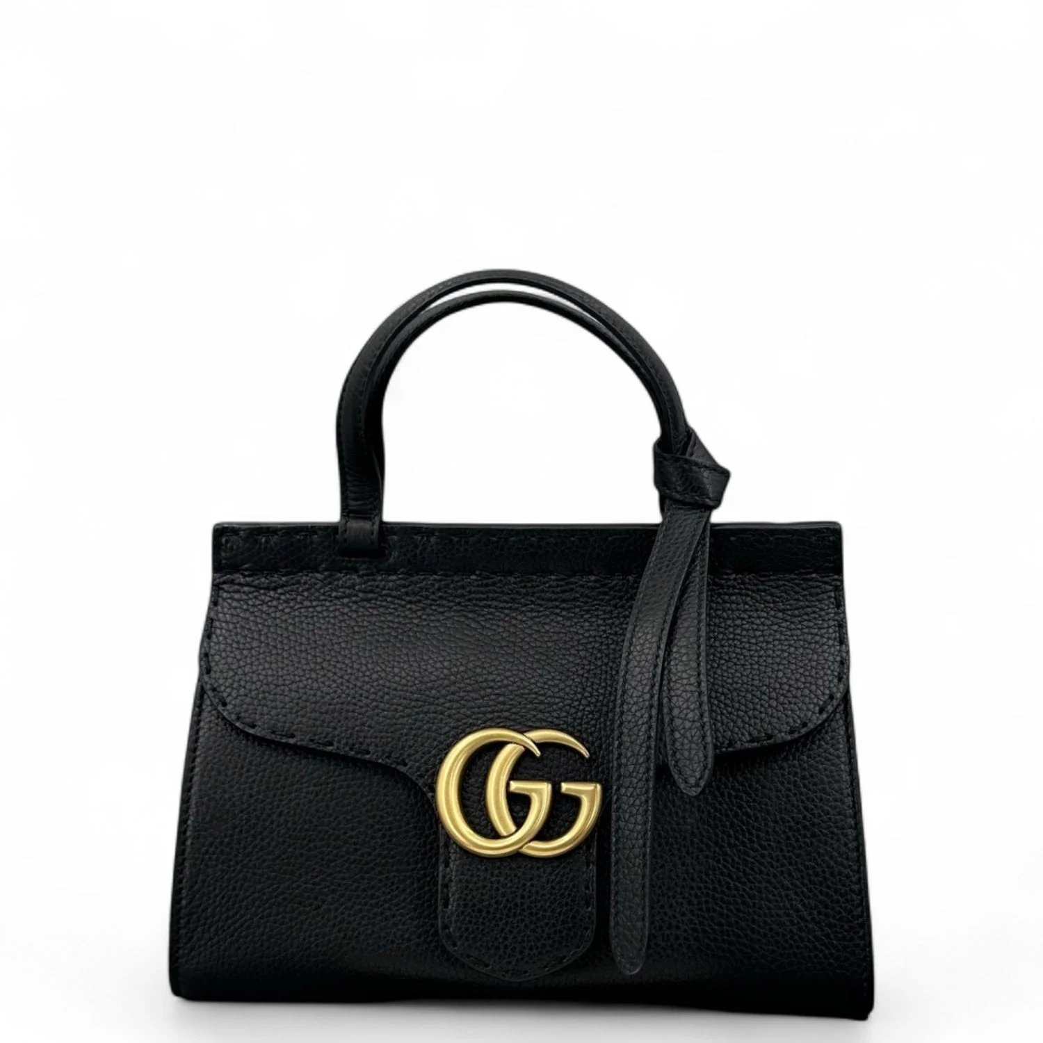 Calfskin Gg Marmont Top Handle Shoulder Small