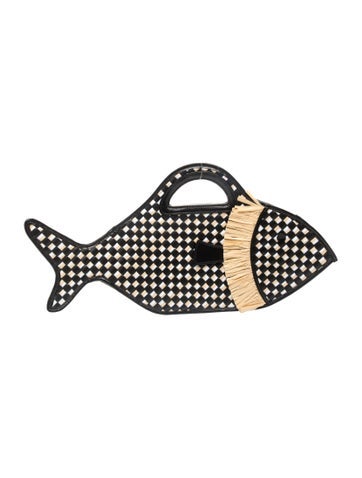 Staud Raffia Top Handle Bag