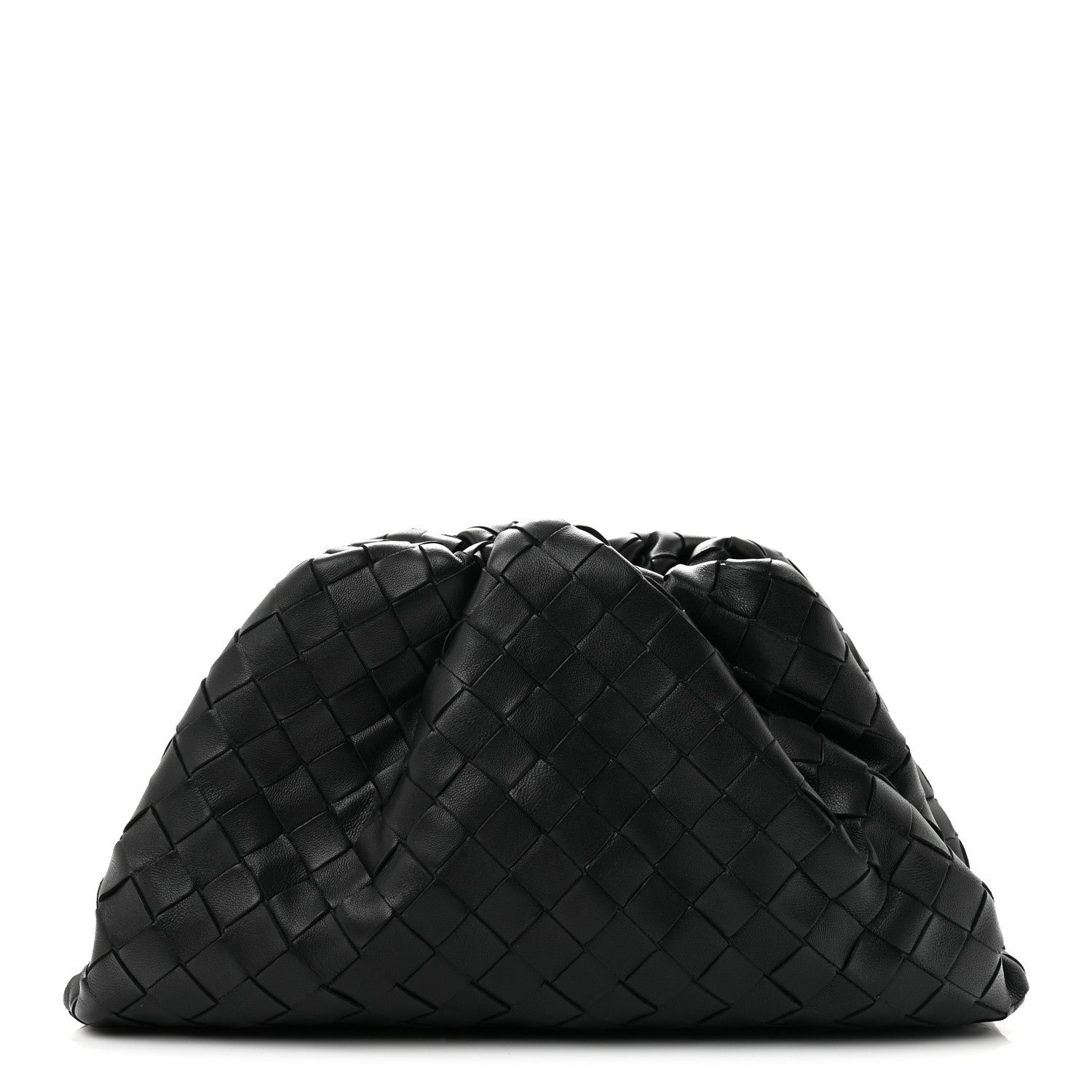 Bottega Veneta Nappa Intrecciato Teen Pouch Black