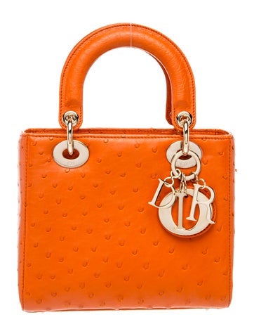 Ostrich Lady Dior Small