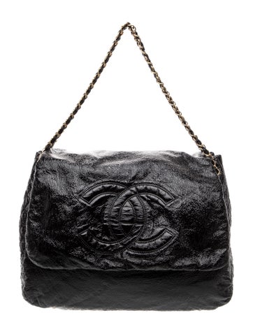XL Rock & Chain Accordion Flap Bag