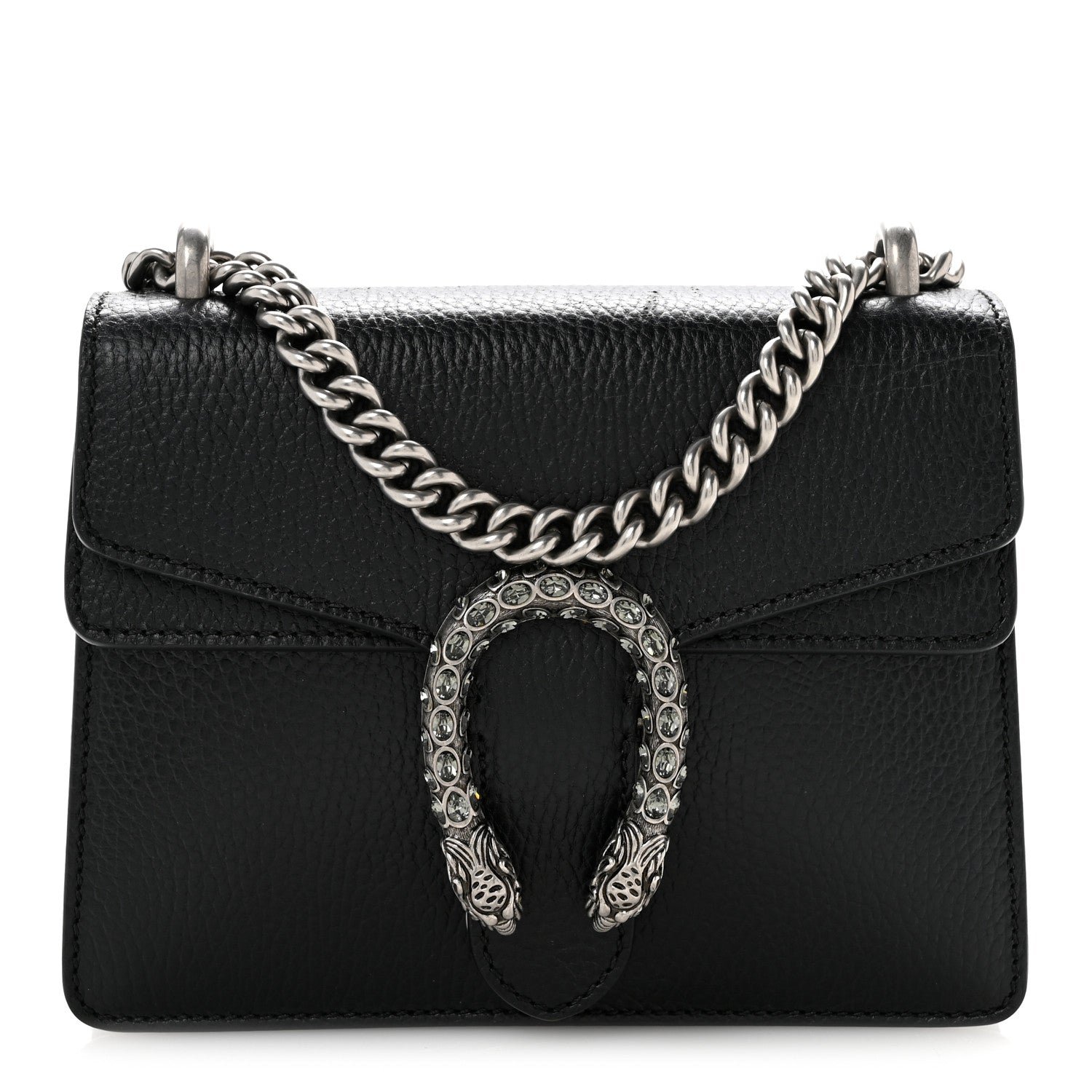 Gucci Calfskin Mini Dionysus Shoulder Bag Black