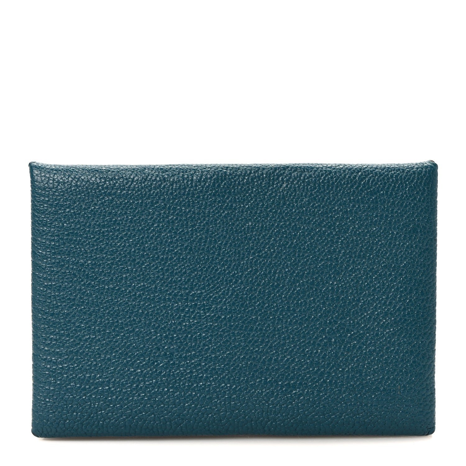 Hermes Chevre Mysore Calvi Card Case Vert Bosphore