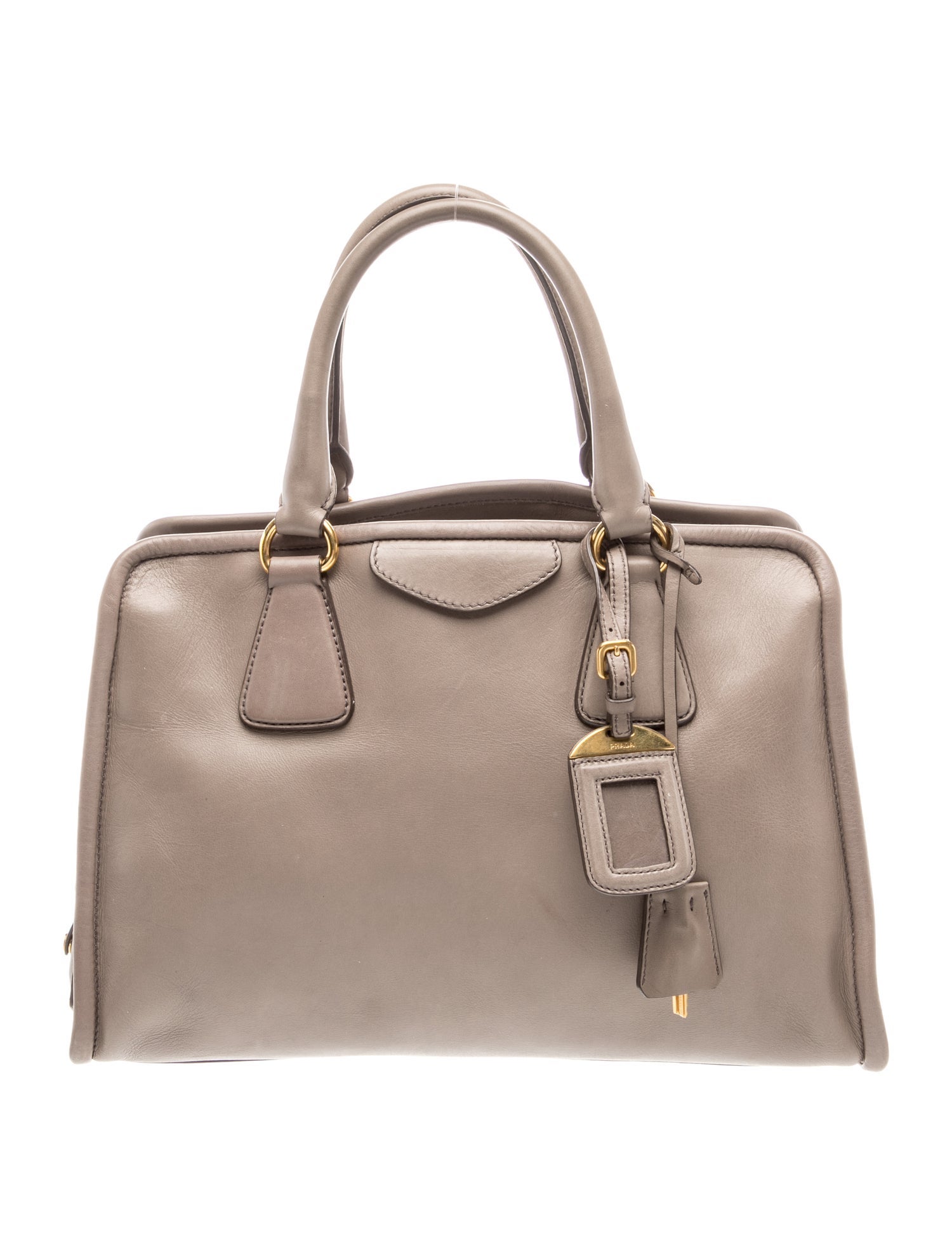 City Calf Leather Top Handle Bag