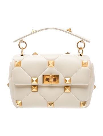 Roman Stud Top Handle Bag