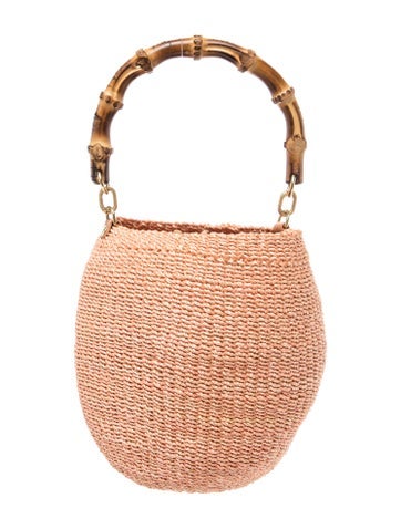 Straw Top Handle Bag