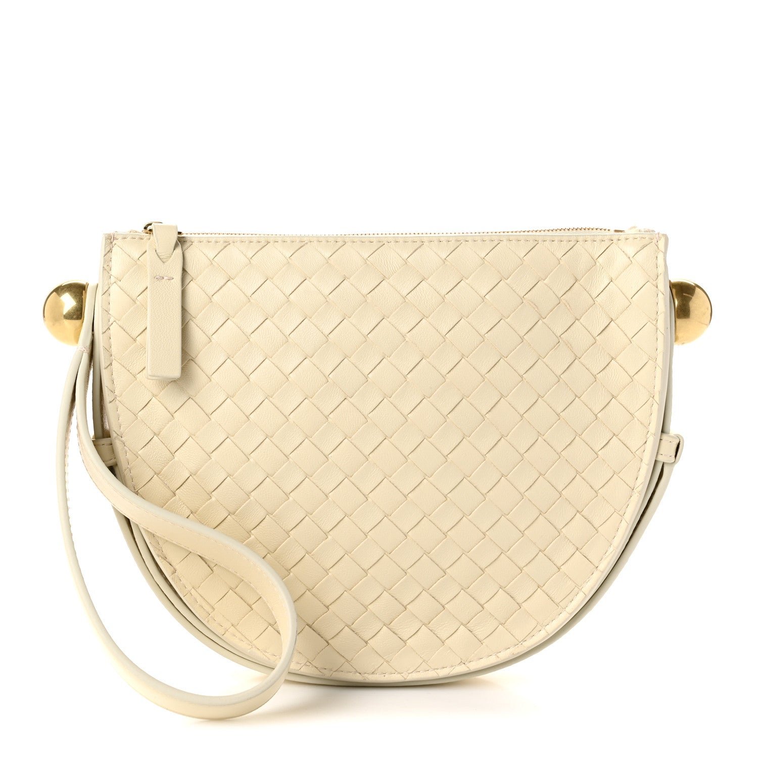 Bottega Veneta Nappa Intrecciato Small Spicchio Shoulder Bag String