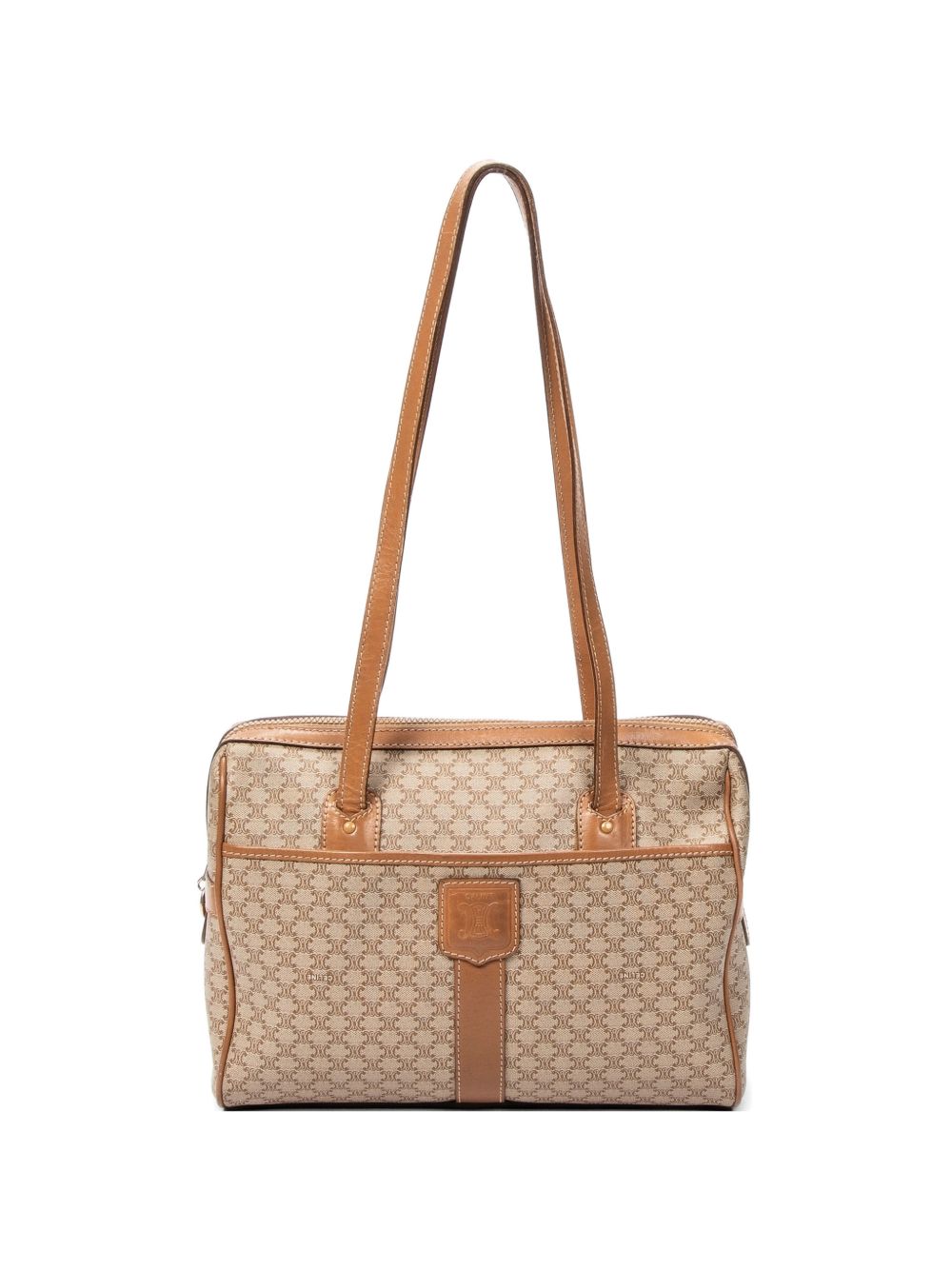 Boston leather-trim shoulder bag