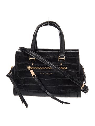 Marc Jacobs Embossed Leather Top Handle Bag