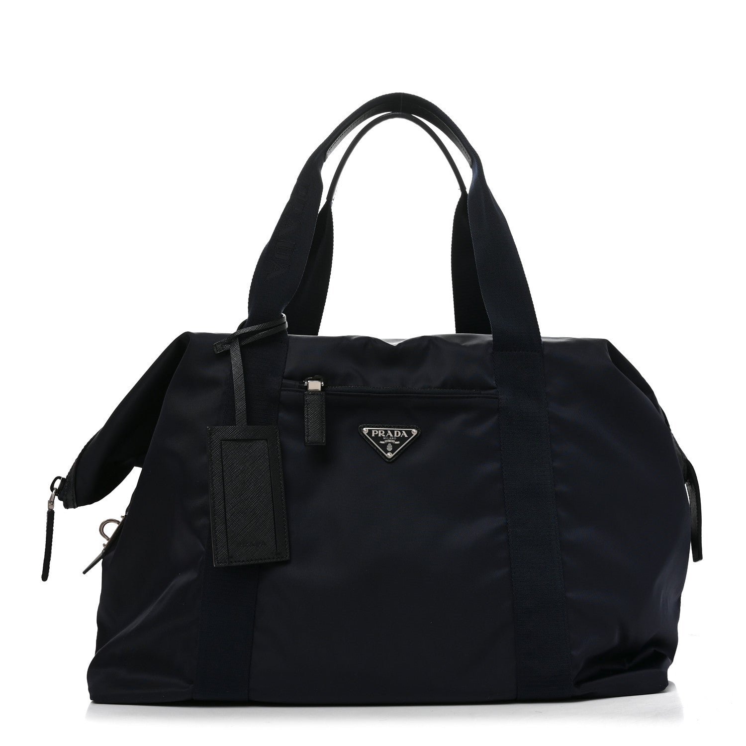 Prada Re-Nylon Saffiano Duffle Bag Navy