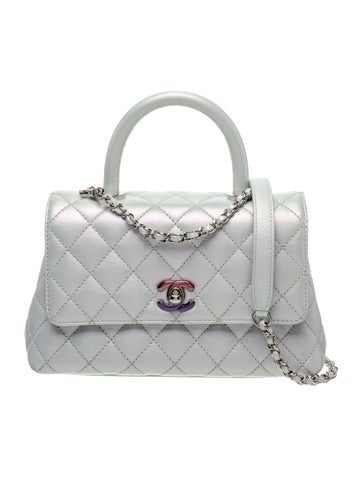 Iridescent Mini Coco Handle Bag