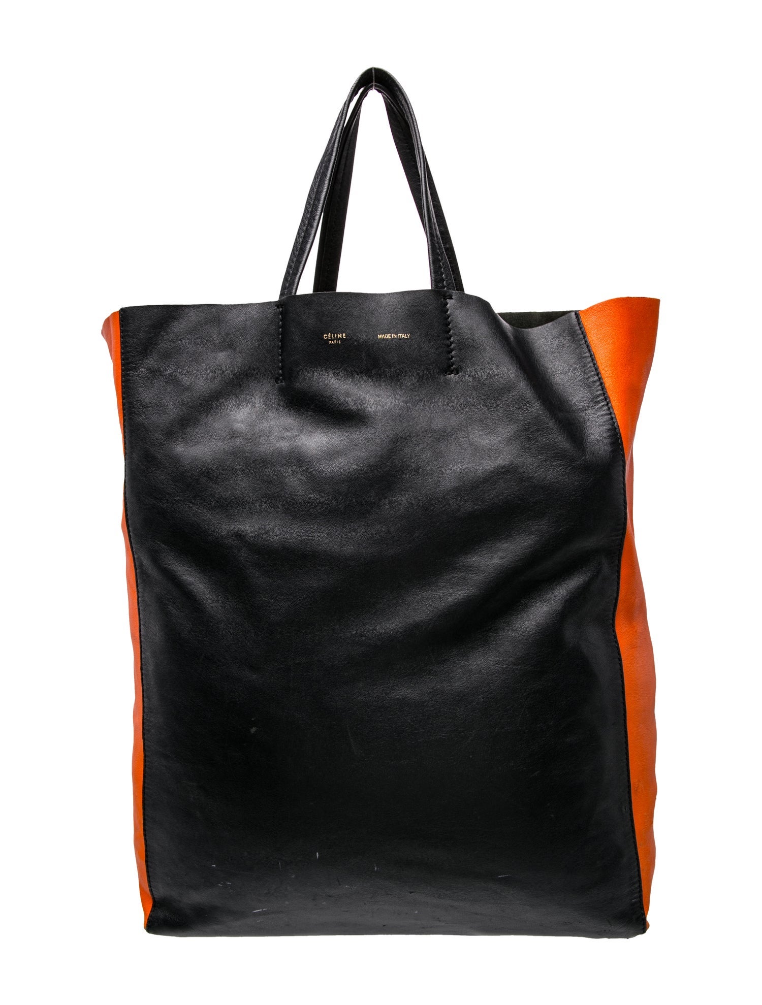 Leather Vertical Cabas