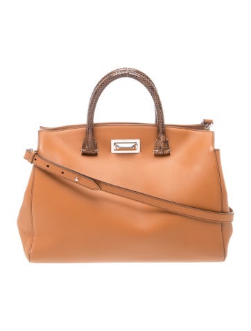 Leather Top Handle Bag