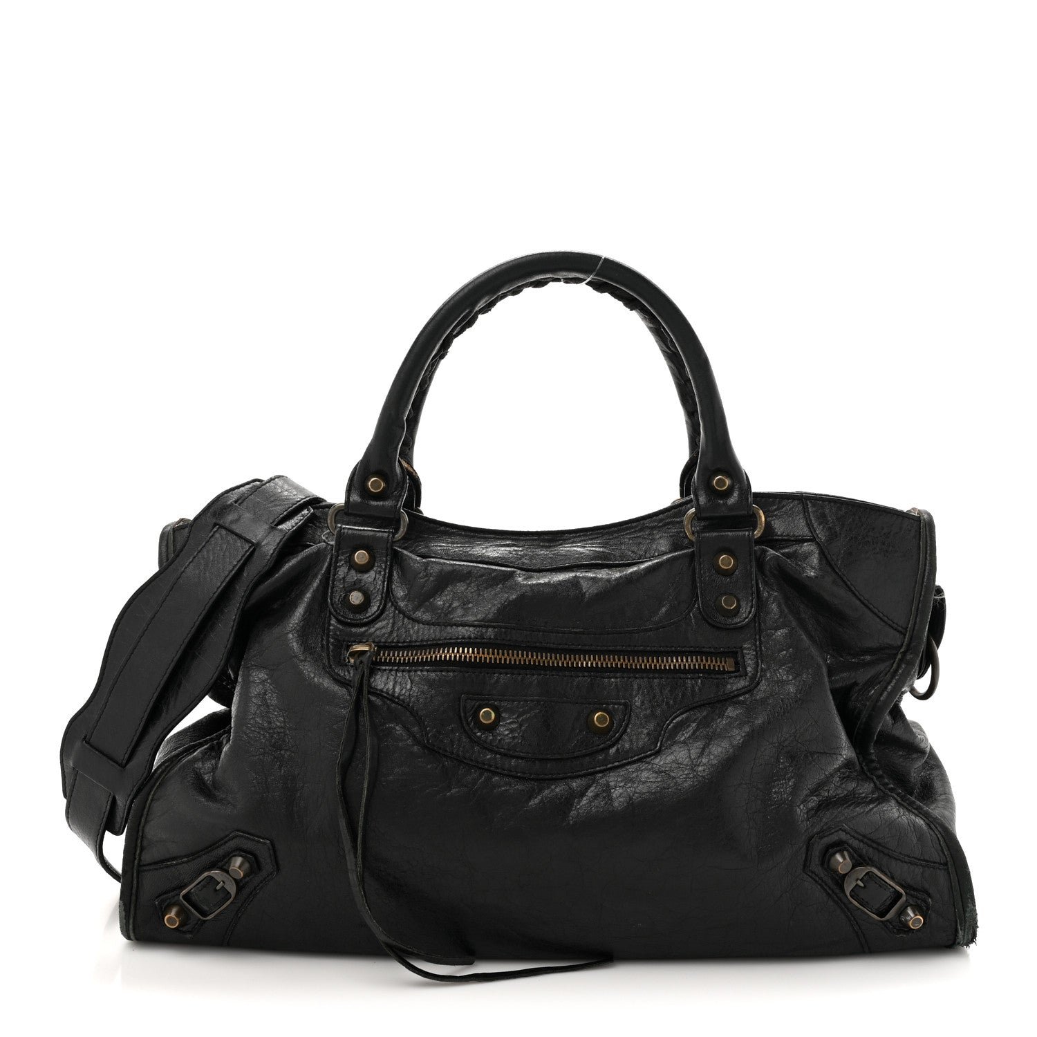 Balenciaga Agneau Classic Hardware City Black