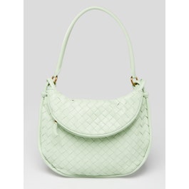 Bottega Veneta Bottega Veneta Agate Light Green Intrecciato Nappa Leather Medium Gemelli Shoulder Bag