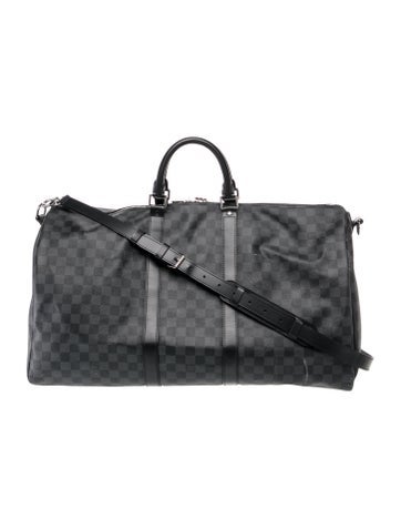 Damier Graphite Keepall Bandouliere 55