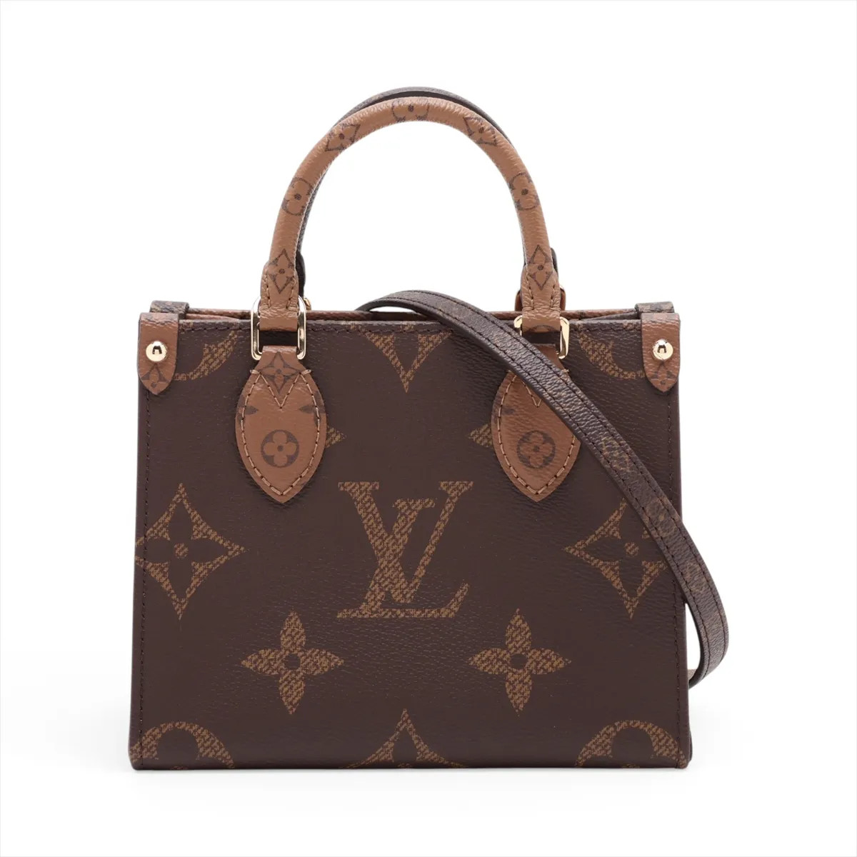 Louis Vuitton MONOGRAM GIANT On the Go BB M46839 Brown There was an RFID respons
