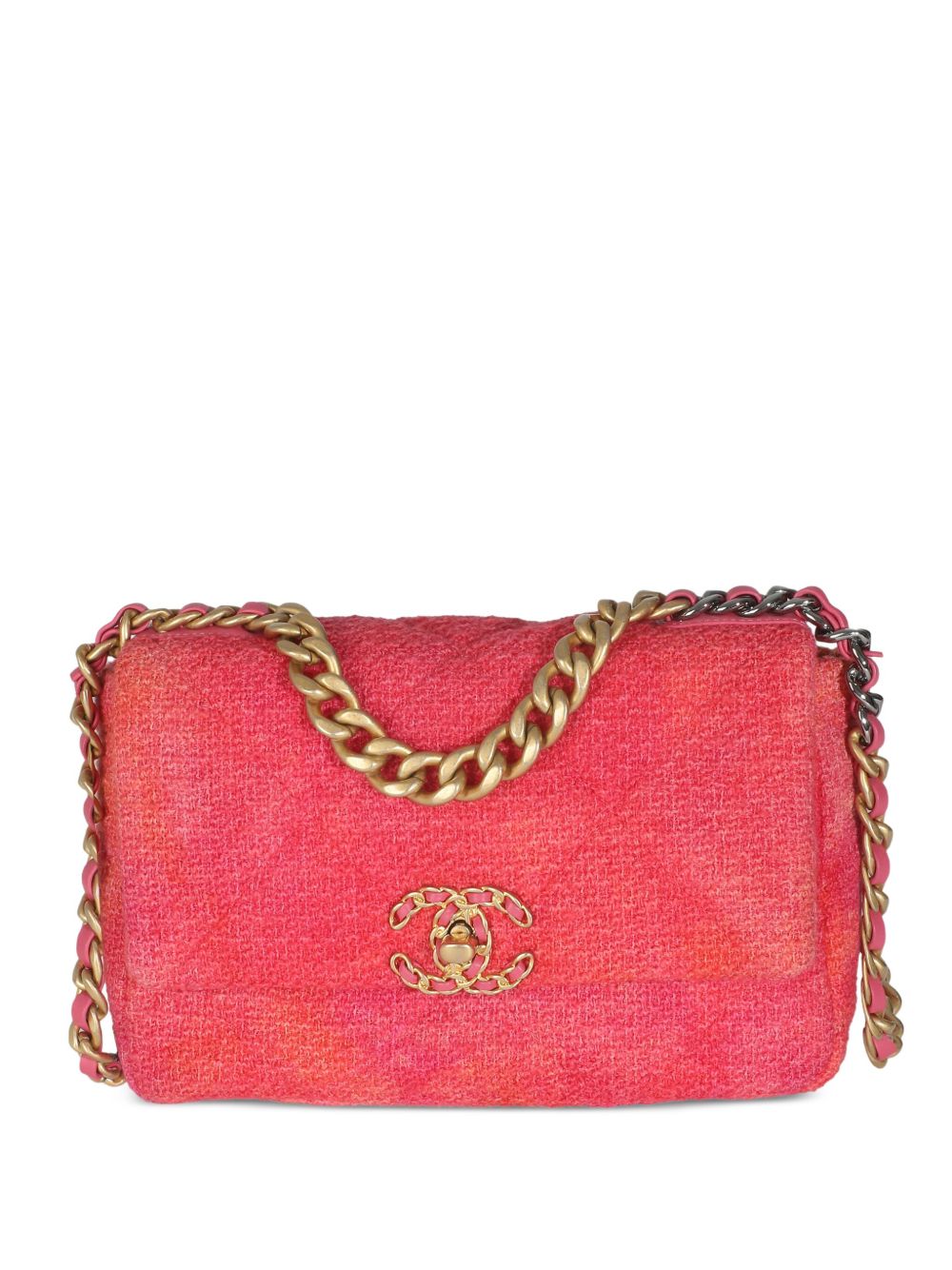 2020 medium tweed quilted 19 shoulder bag